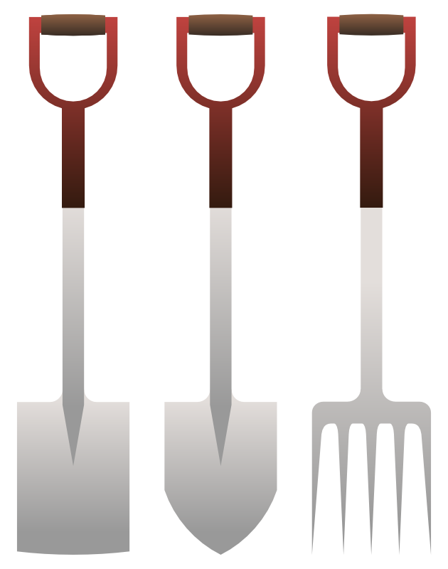 Clipart - Spades And Forks