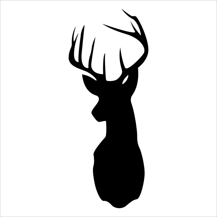 Aliexpress.com : Buy Hot Sale Removable Cartoon Black Deer Wall ...