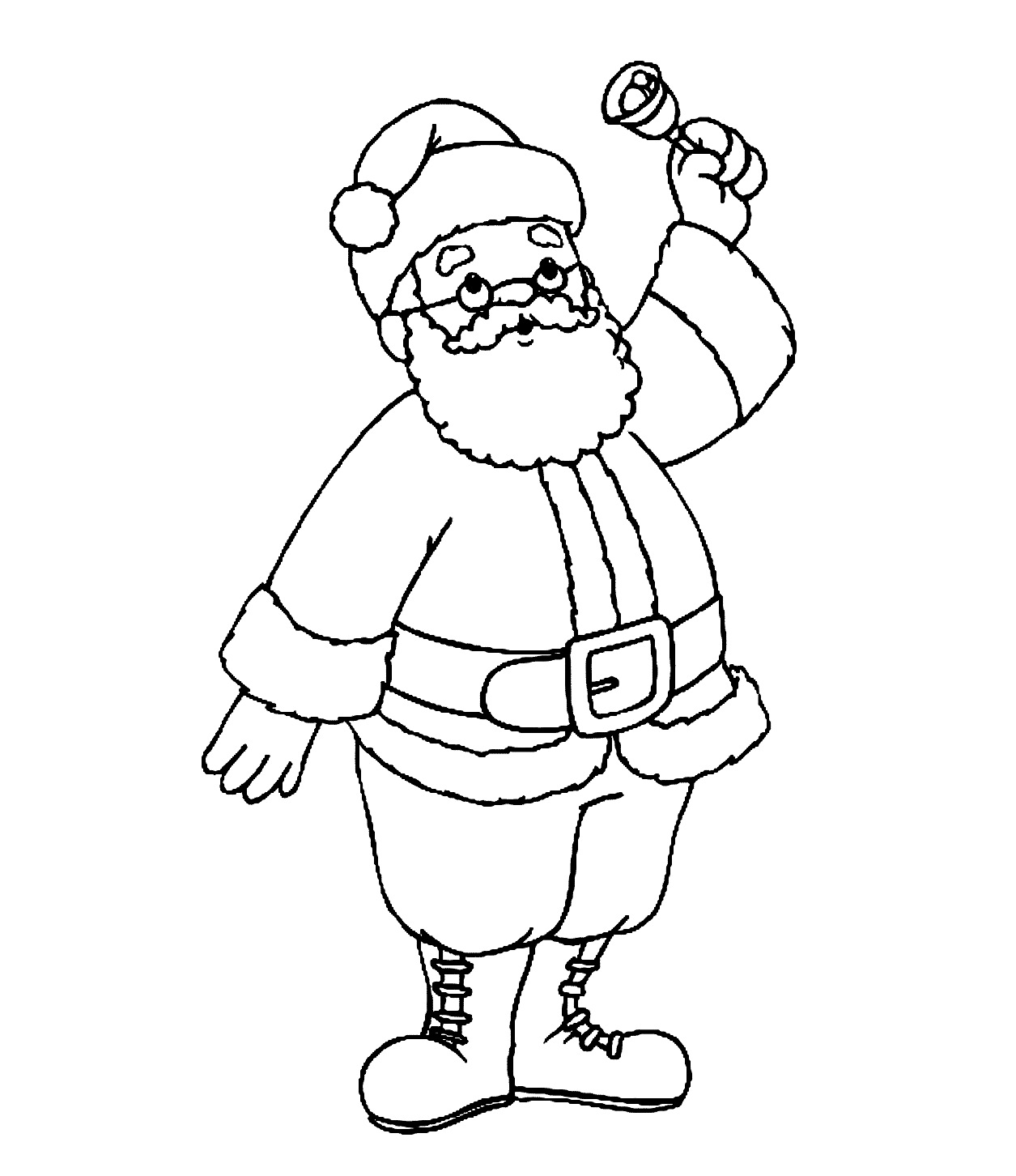 Father Christmas Colouring Pictures - Cliparts.co