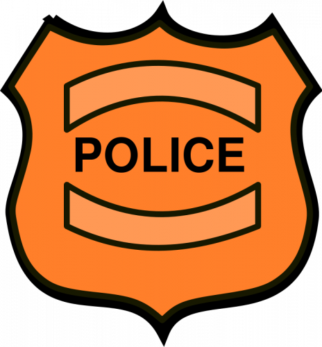 Police badge vector drawing | Public domain vectors