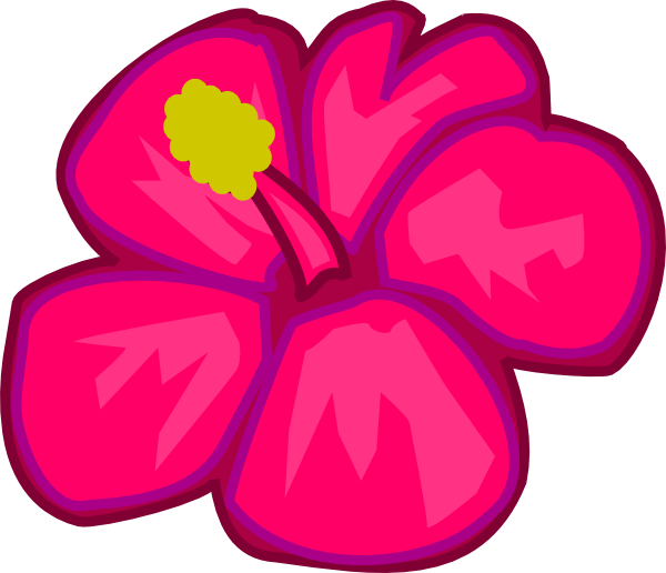 Pink Flower 3 clip art - vector clip art online, royalty free ...