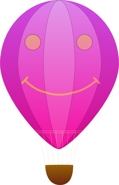 Happy Hot Air Balloon Cartoon clip art Free Vector / 4Vector