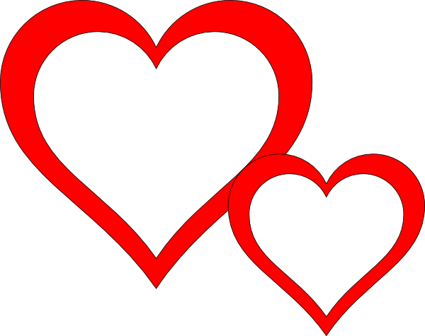 Clip Art Two Hearts | Clipart Panda - Free Clipart Images