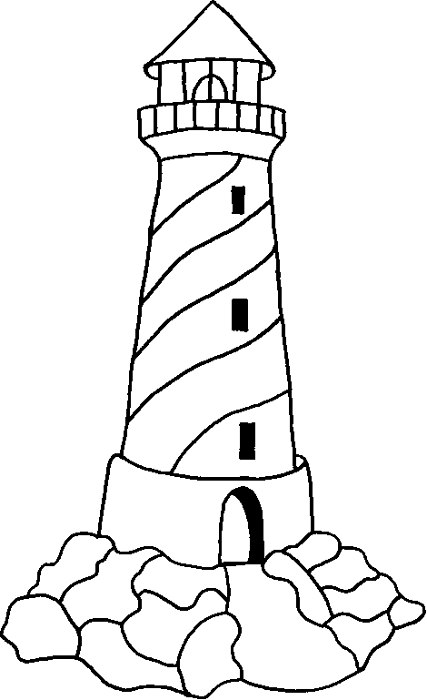 Coastal Lighthouse Coloring Pages For Adults Coloring Pages