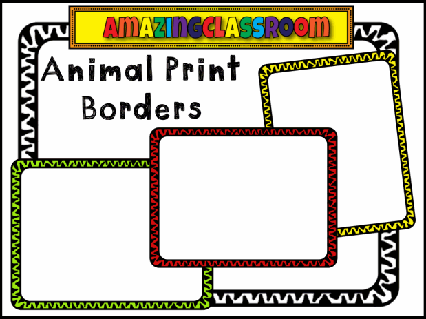 clip art animal print borders - photo #42