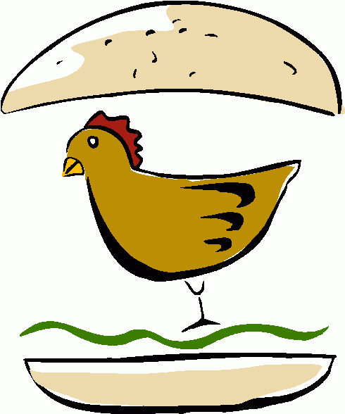 chicken burger clip art - photo #3