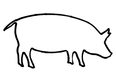 Outline of a pig - Royalty Free Images, Photos and Stock ...