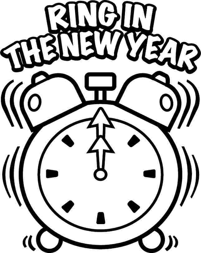 Colouring Sheets New Year Coloring Pages For Kids Free Printable ...