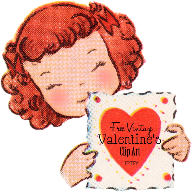 Free Vintage Valentines Day Clip Art - Free Pretty Things For You