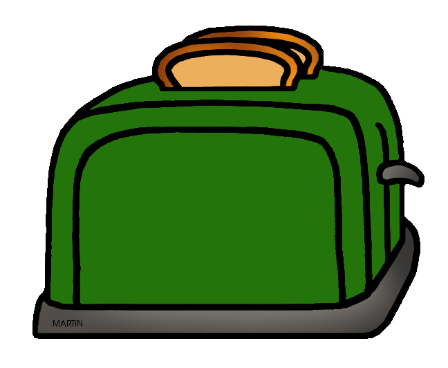 Free Mini Images Arts Clip Art by Phillip Martin, Green Toaster