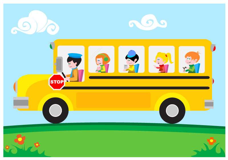 Short School Bus Cartoon Images & Pictures - Becuo