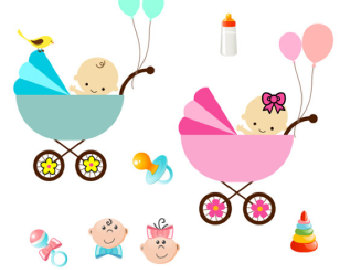 Baby Girl Carriage Clip Art Images & Pictures - Becuo