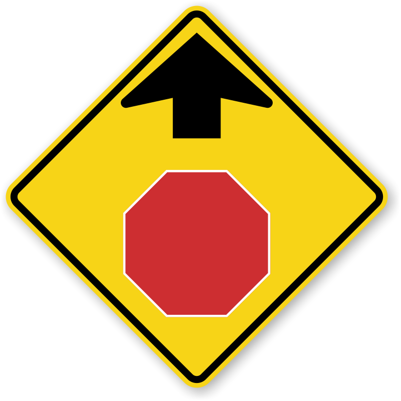 STOP Ahead, Signal Ahead Signs