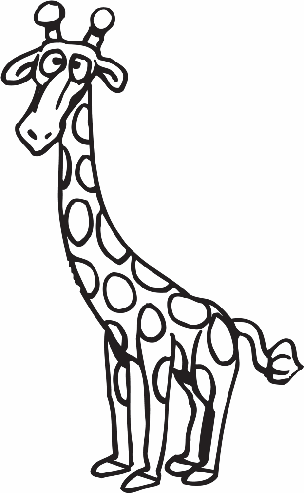 Cartoon Giraffe Coloring Pages | Animal Coloring pages | Printable ...