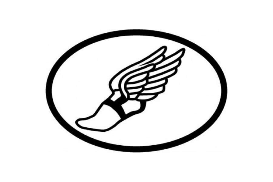 Track and Field Winged Foot Sticker - General - Gear