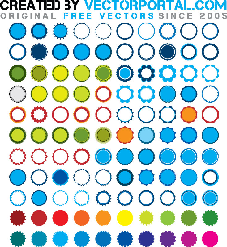 100+ blank vector stickers by Vectorportal on deviantART