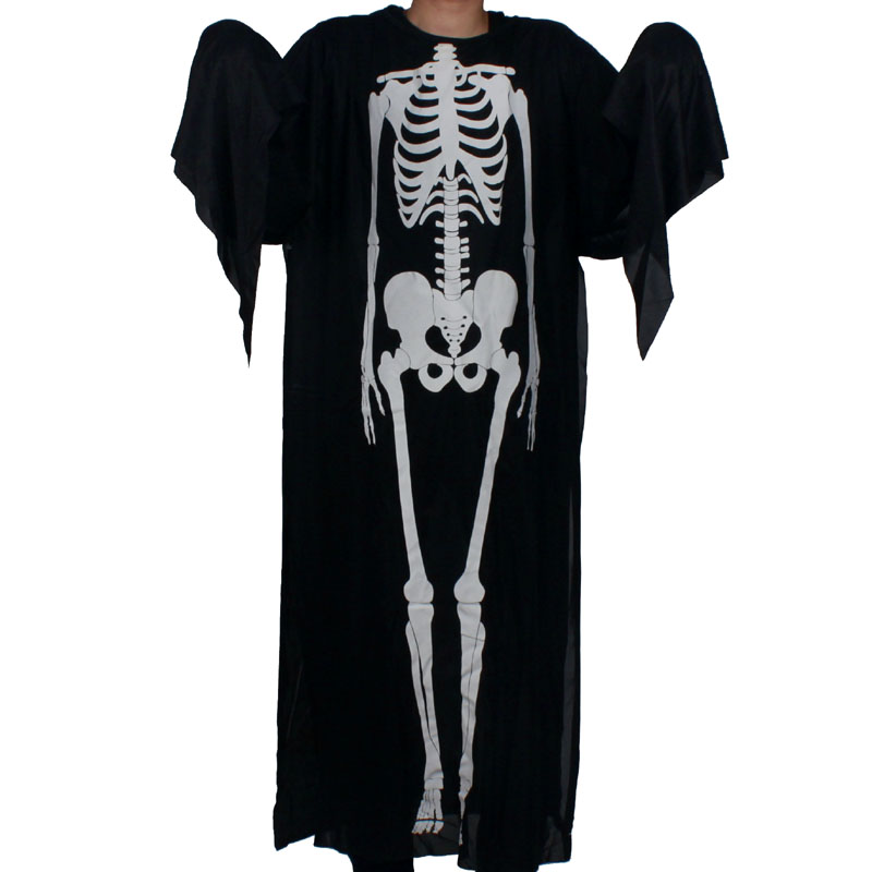 Halloween-clothes-performance-wear-masquerade-skull-skeleton-clothes- ...