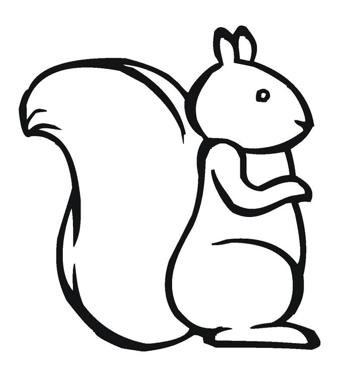 Squirrel-Coloring-Page-For- ...