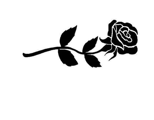 clipart black rose - photo #9