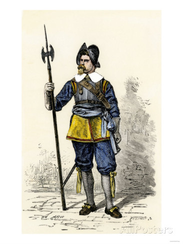 Swedish Soldier in Colonial Delaware, 1600s Giclee Print at ...