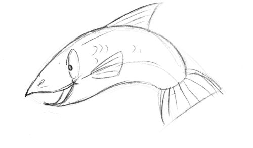 Learn Cartoon Fish Drawing in a Free Drawing Lesson.