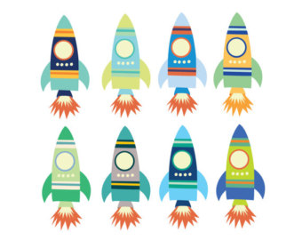 Popular items for rocket clipart on Etsy