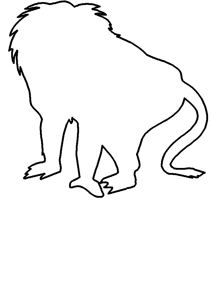 monkeyoutline Colouring Pages (page 3)