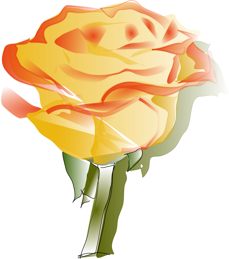Yellow Rose SVG Vector file, vector clip art svg file