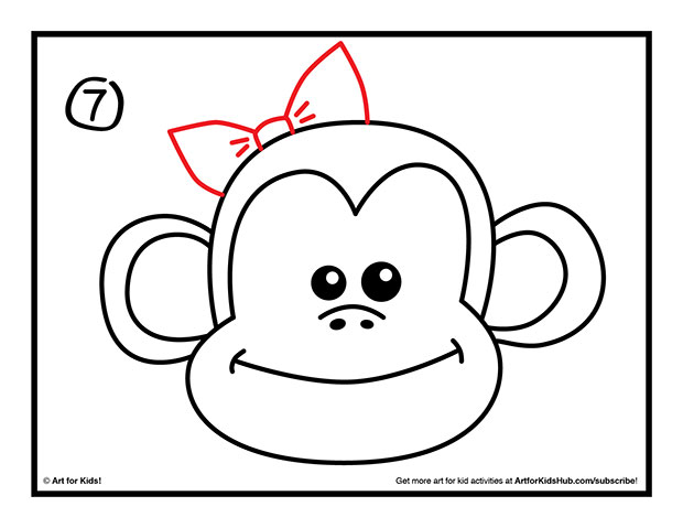 How To Draw A Monkey - Art for Kids Hub