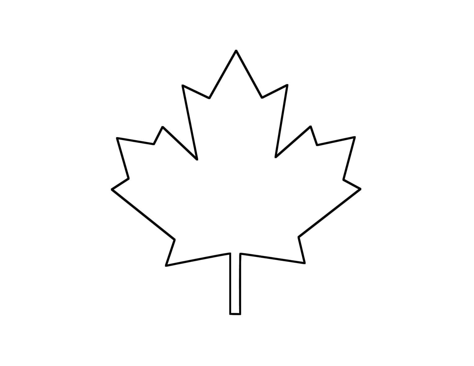 Free Printable Canadian Maple Leaf