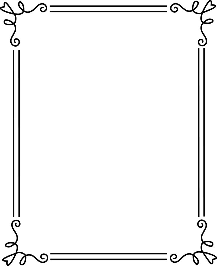 free black and white clipart of frames - photo #31