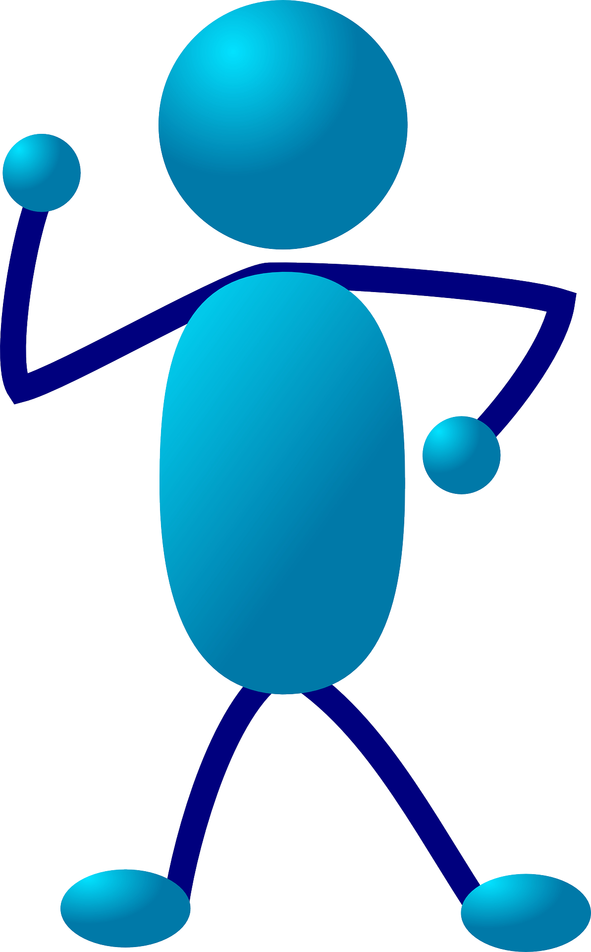 Blue cartoon walking people,stick figure vector | Free PSD,Vector ...