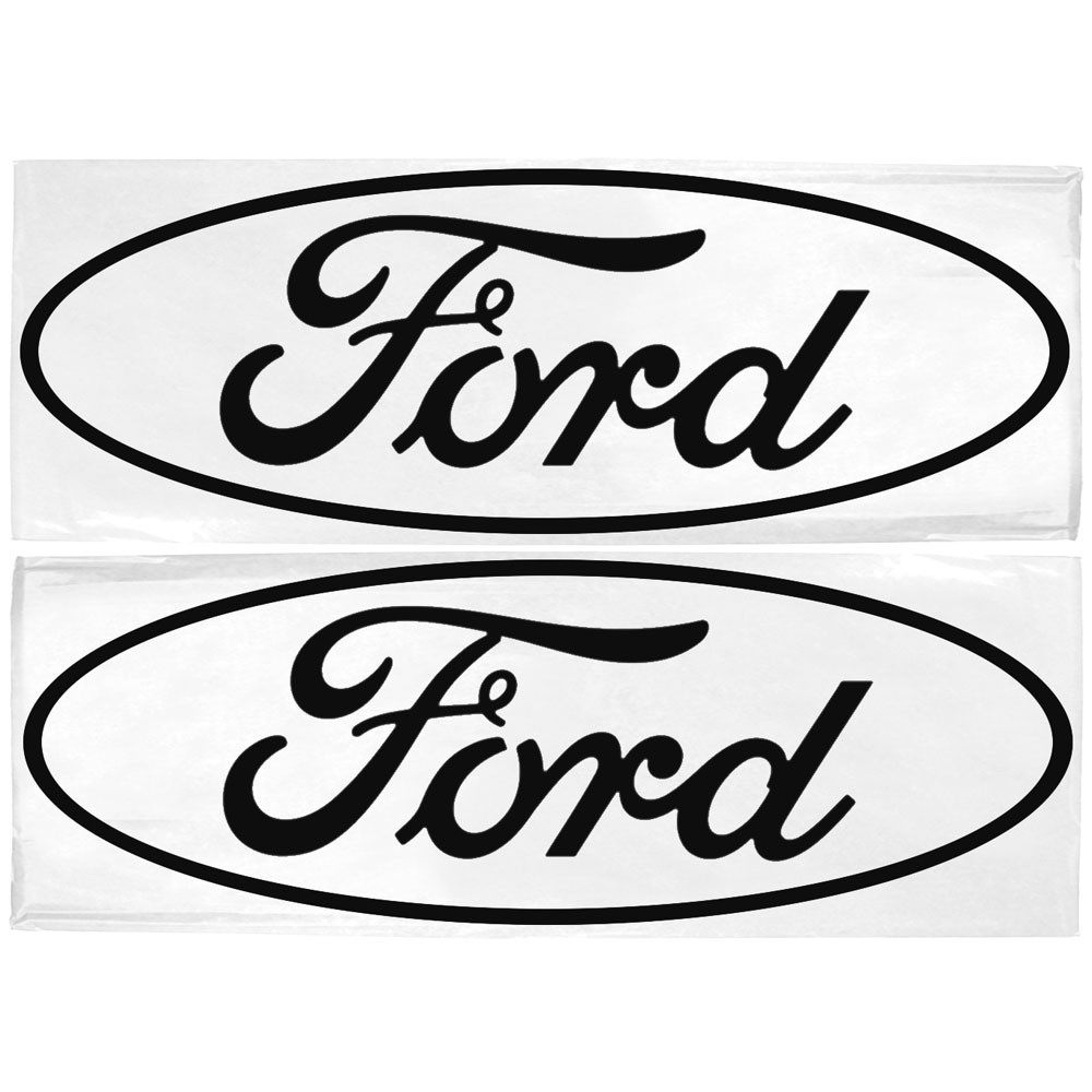 Mustang Graphic Express Ford Oval Logo Decal Open Style 3"x7-1/4 ...