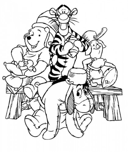 Coloring Pages of Winnie Pooh and Friends to Colour | Coloring