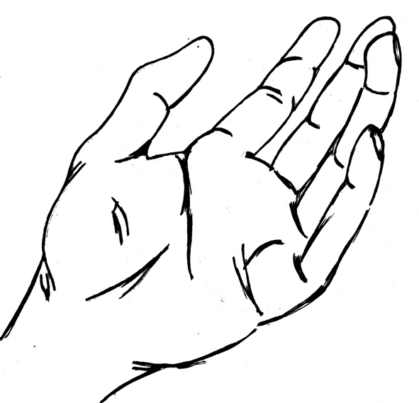 How To Draw An Open Hand The human hand is a complex part of to