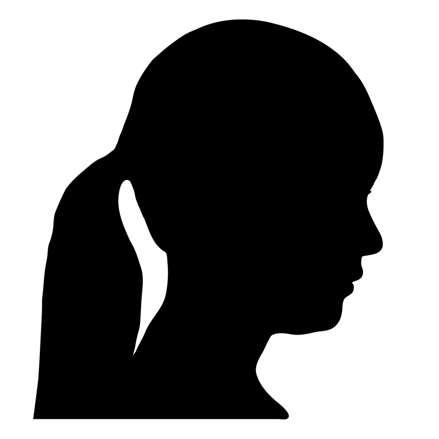 Female Head Silhouette - ClipArt Best