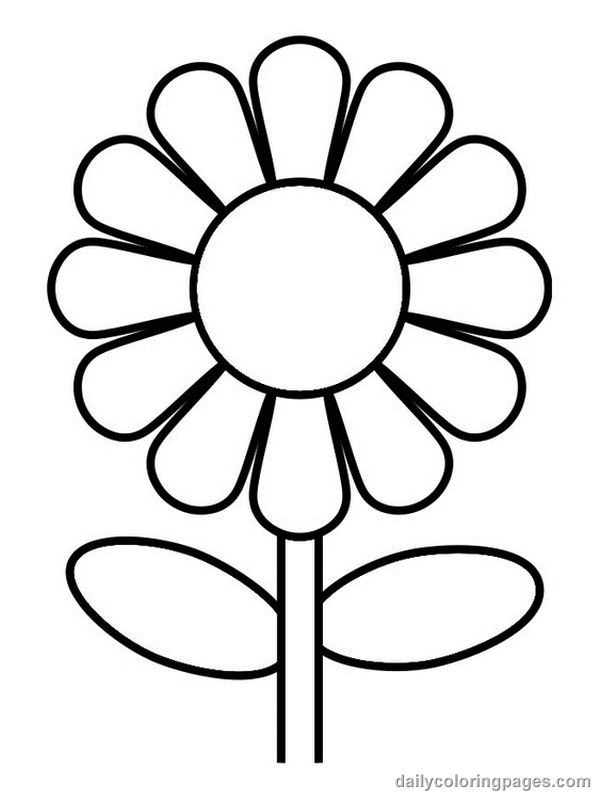 cute flower coloring pages 003 | Coloring Book Pages | Pinterest