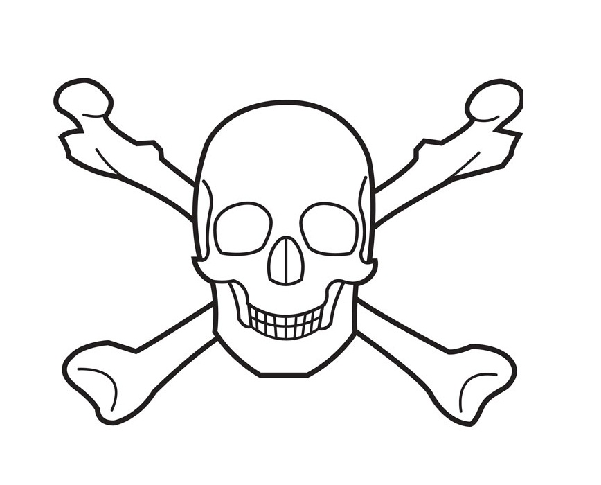 Skull And Bones Coloring Pages