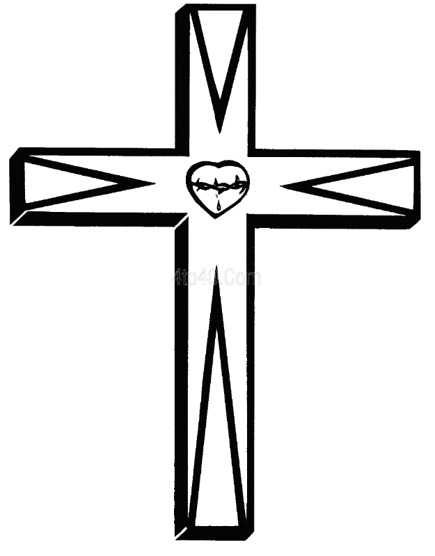 Coloring Pages of a cross | download free printable coloring pages