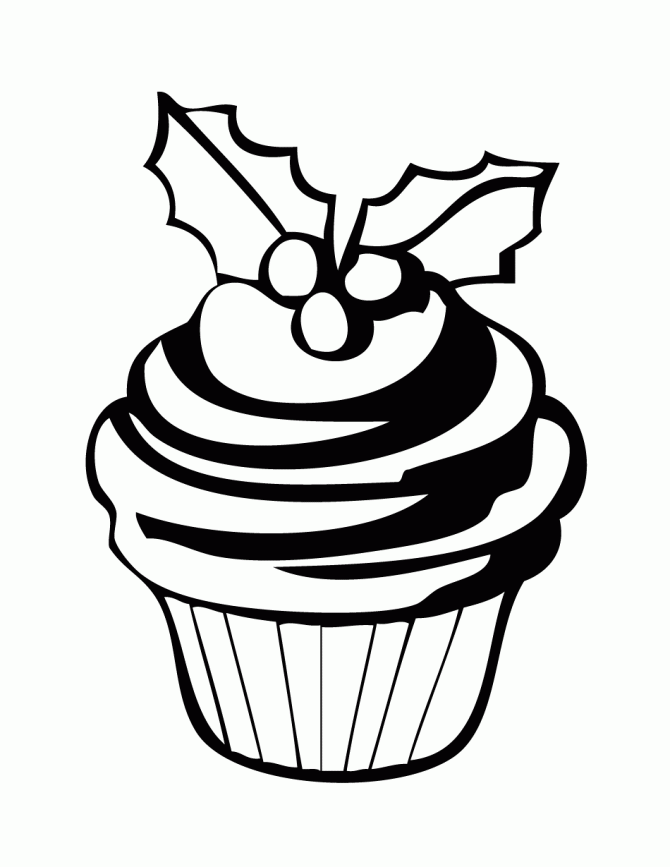 Soft Sweet Cupcake Decoration Coloring Pages : KidsyColoring ...