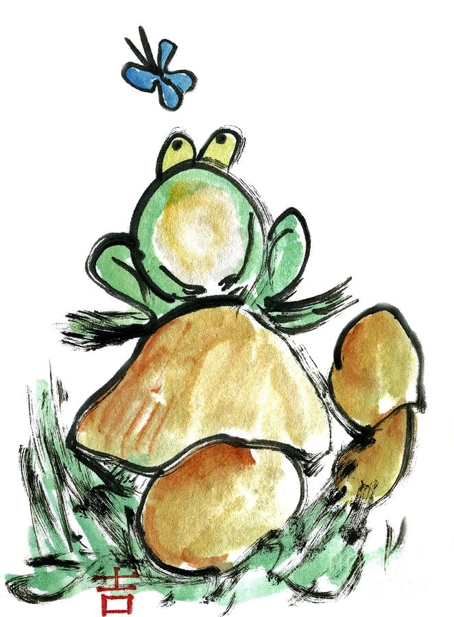 Cartoon Frog Art for Sale