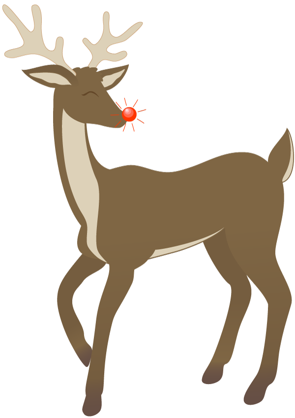 clipart rudolph red nosed reindeer - photo #3