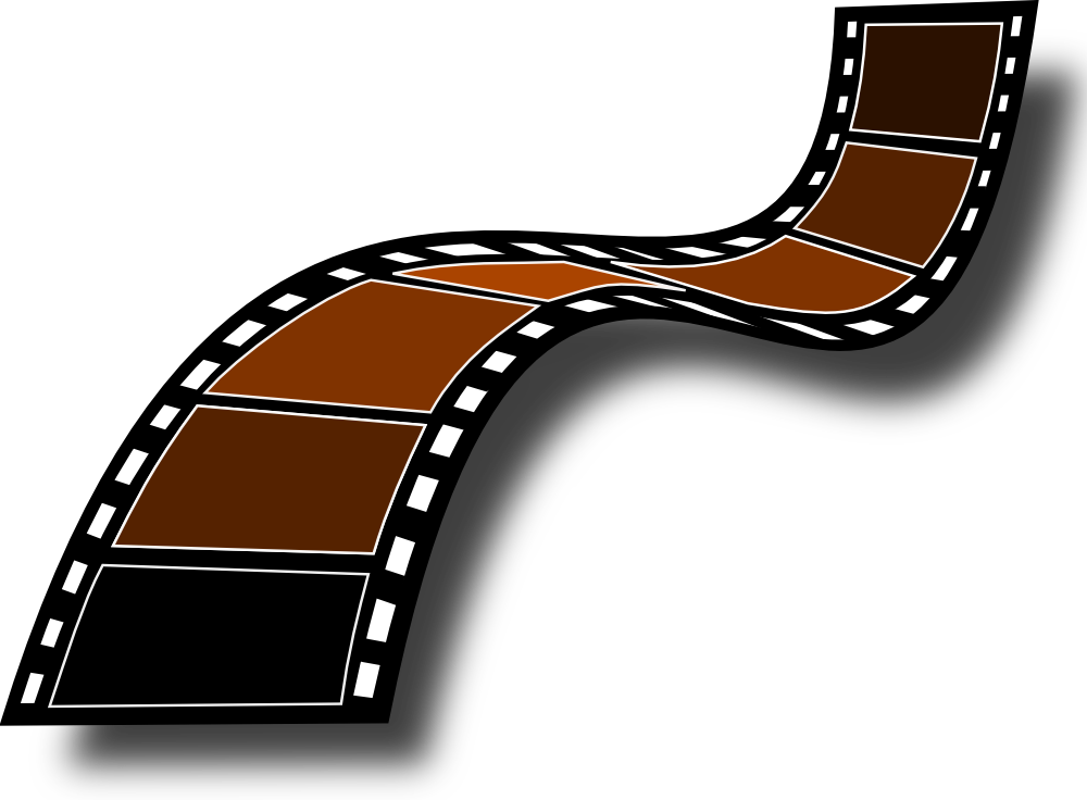 OnlineLabels Clip Art - Sepia Film Strip