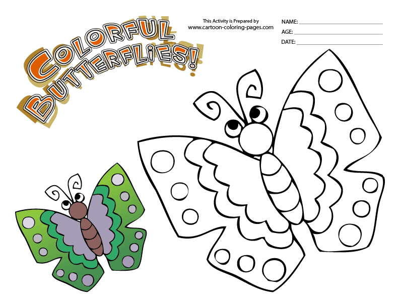 Butterfly Coloring Pictures to Print