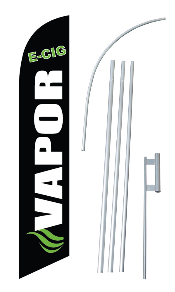 Vapor e-Cig Feather Banner Sign Kit by NEOPlex on Sale $79.95