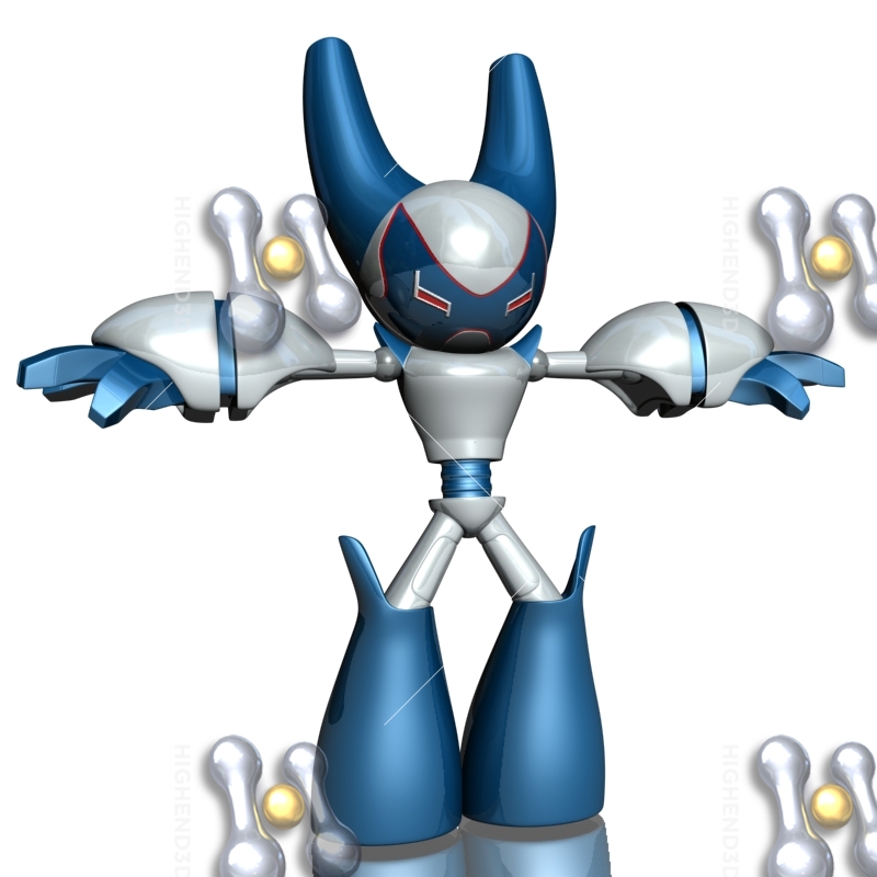 RobotBoy Cartoon Robot Character 3D Model