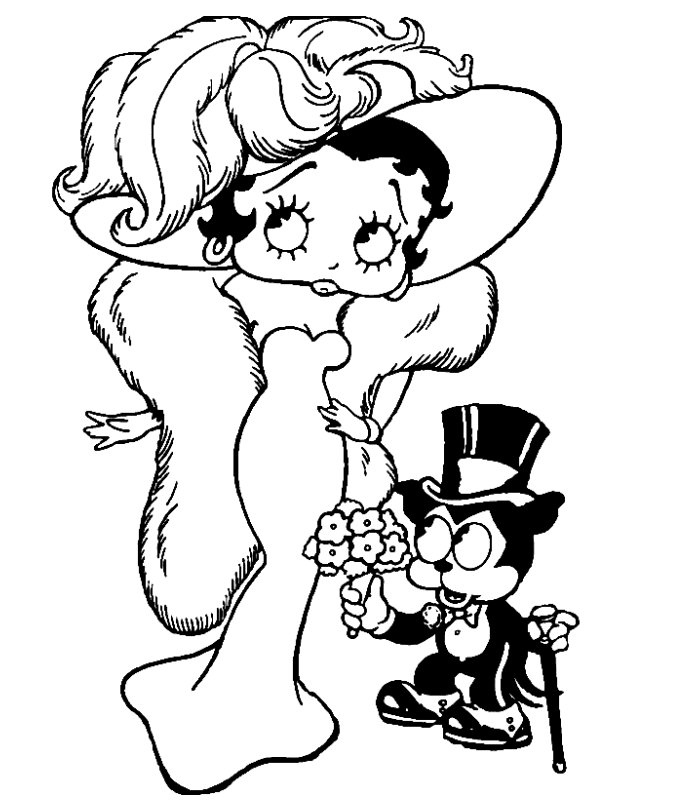 Betty Boop Pictures Archive: Betty Boop coloring book pages