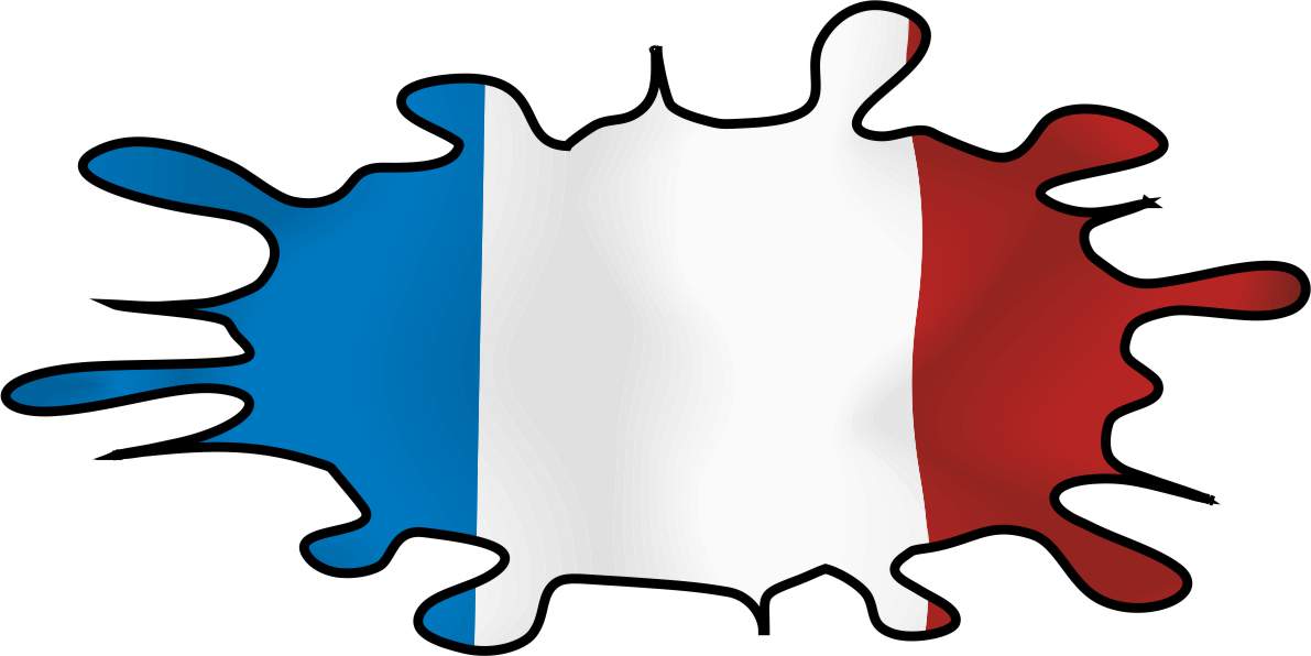 French Flag Splat