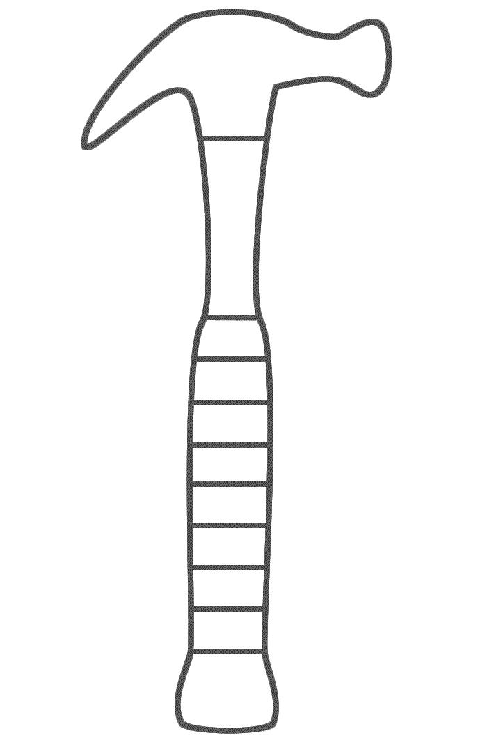 Hammer - Coloring Page (