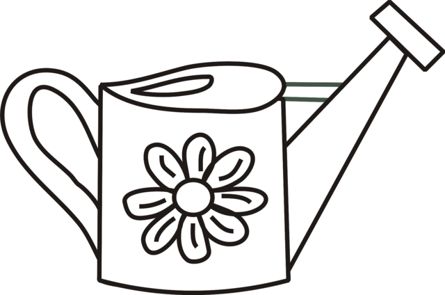 Watering Can Coloring Pages For Kids - ClipArt Best